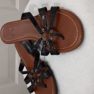 Sandals W/ Rhinestones Sz 6
